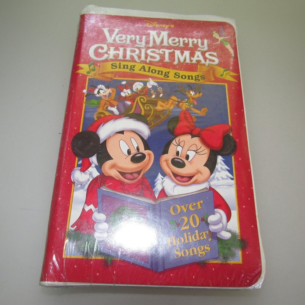 Disney Sing-Along Songs: Very Merry Christmas VHS  Over 20 Holiday Songs –Sealed